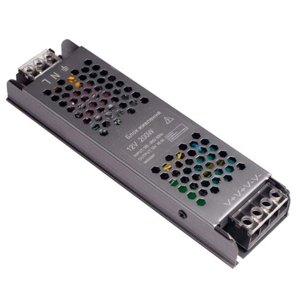 Блок живлення 12V 200W IP20 long