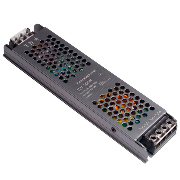 Блок живлення 12V 300W IP20 long