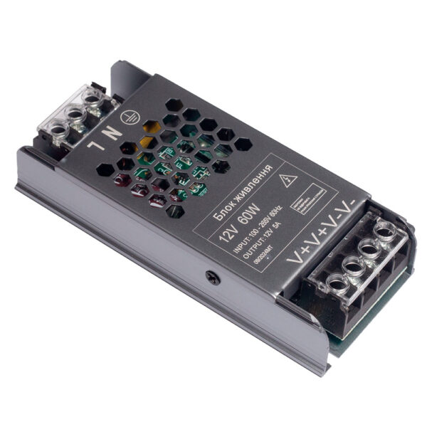 Блок живлення 12V 60W IP20 long